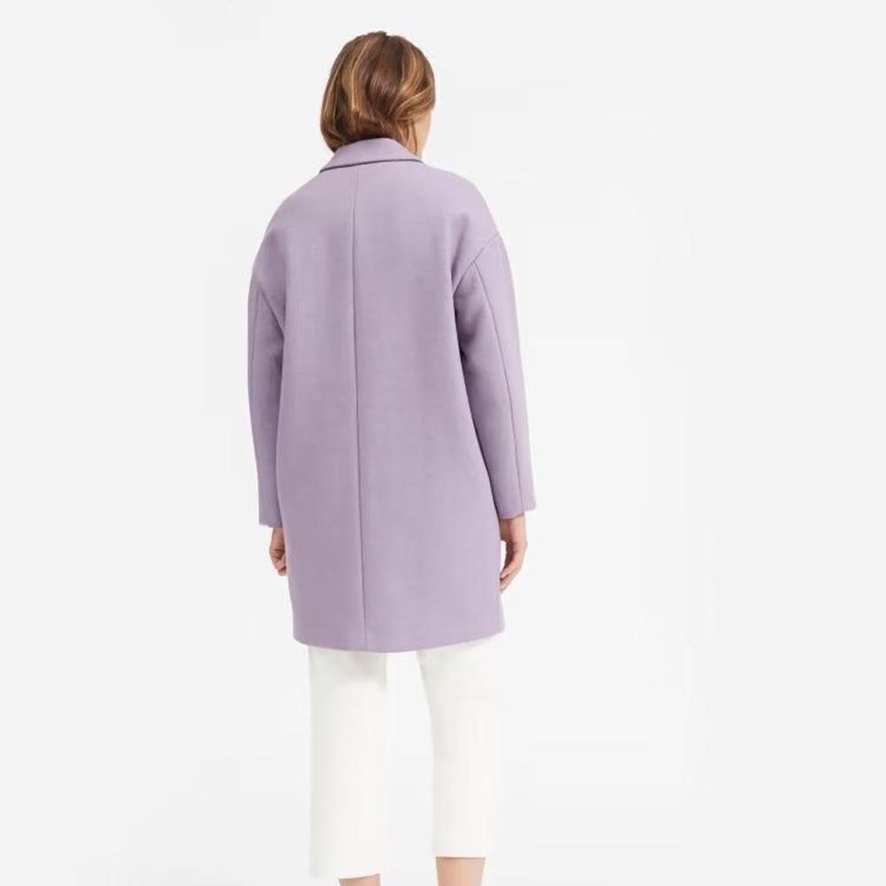 NWT Everlane Cocoon Wool blend Coat in Lavender / Purple - Picture 7 of 13